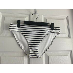 Aerie Swim Bottoms Large White Striped New